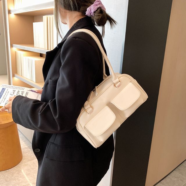 Leather Faux Shoulder Bag