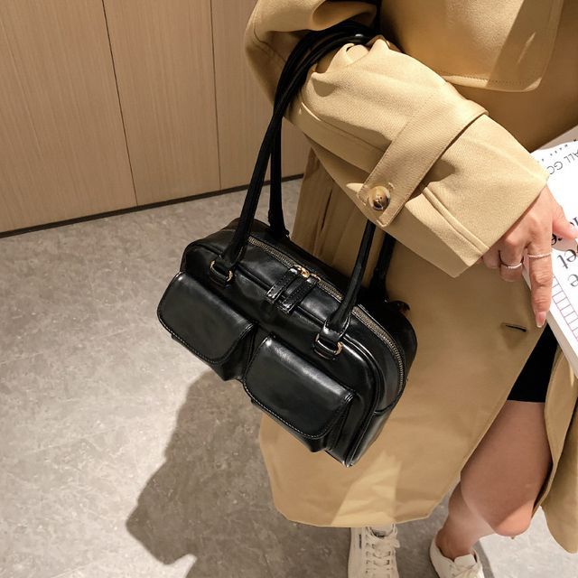 Leather Faux Shoulder Bag