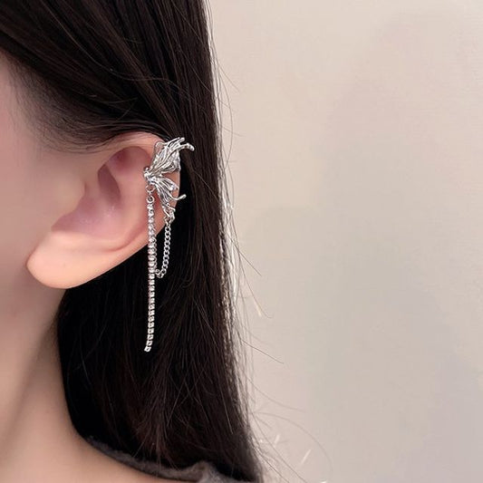 Cuff Ear Butterfly Chained