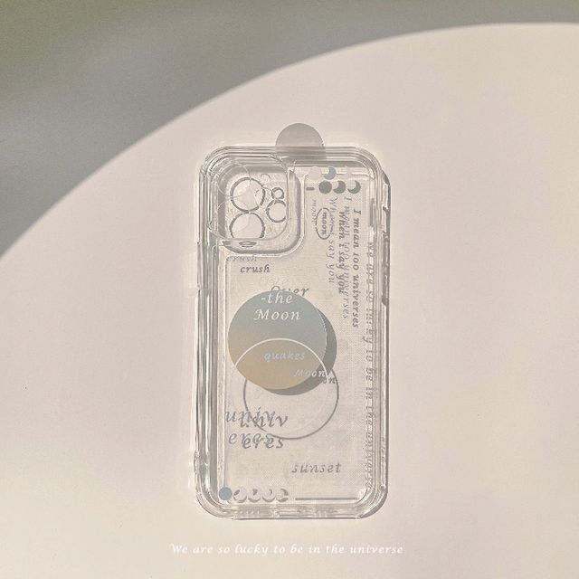 Phone Transparent Case Lettering