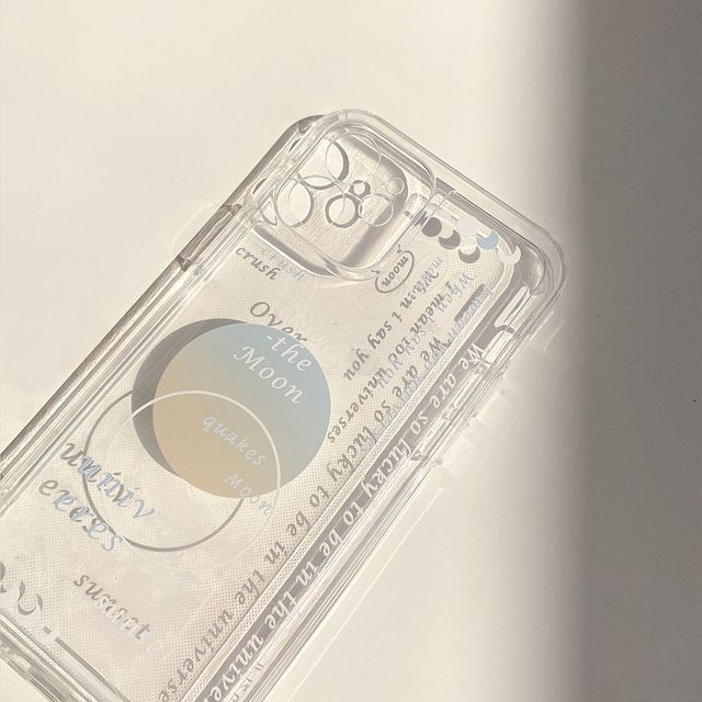 Phone Transparent Case Lettering