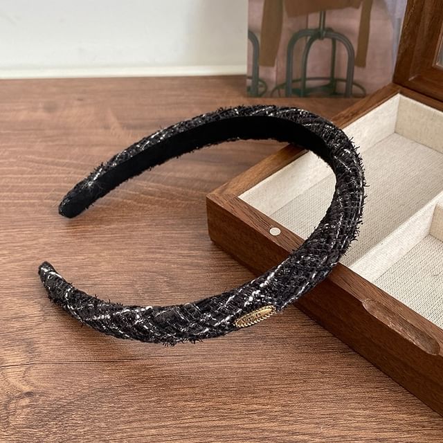 Tweed Logo Headband