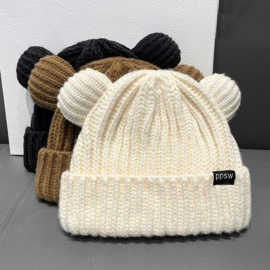 Ear Bear Knit Beanie
