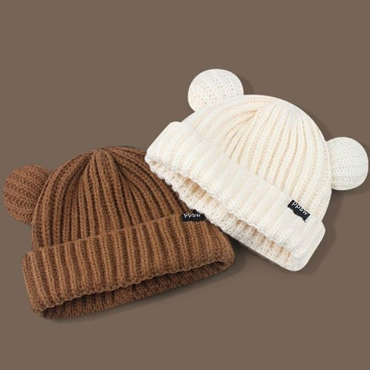 Ear Knit Beanie Bear