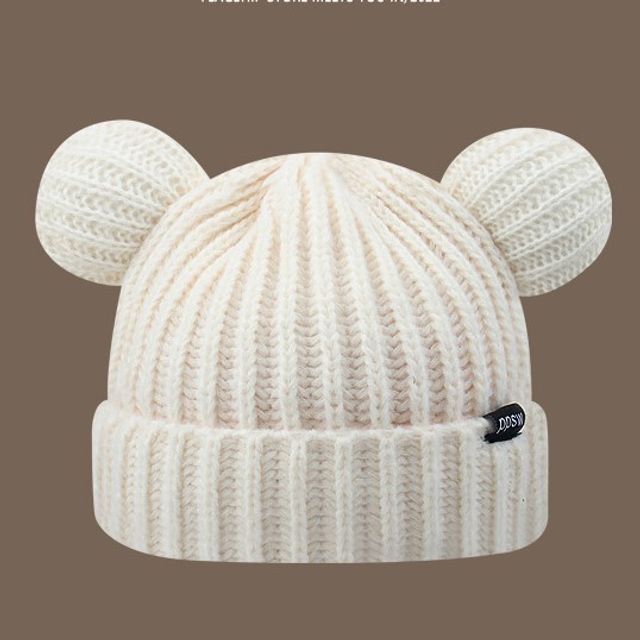 Ear Knit Beanie Bear