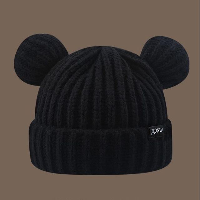 Ear Knit Beanie Bear
