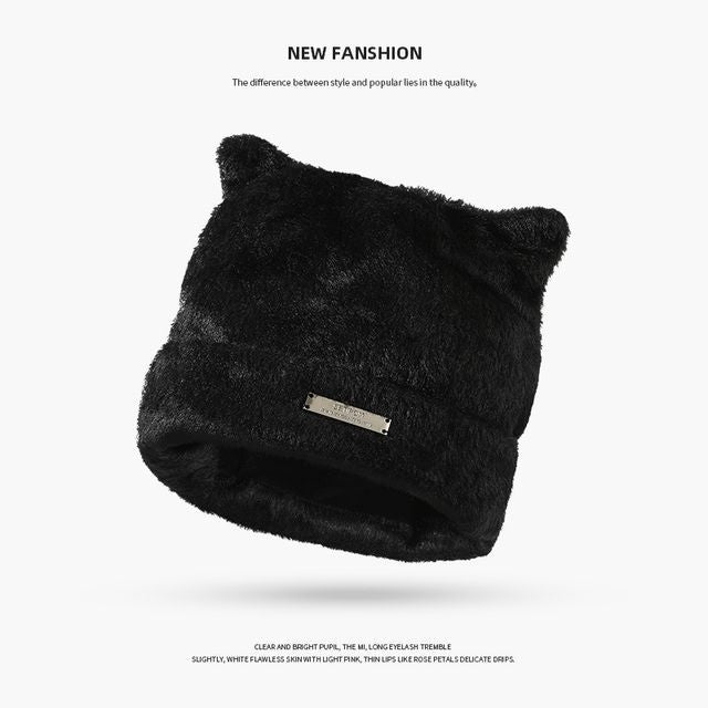 Bear Beanie Fluffy Ear