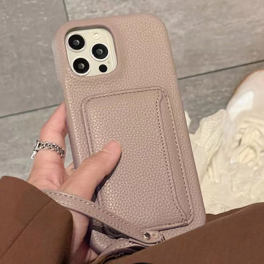 Phone Holder Leather Case Faux Card