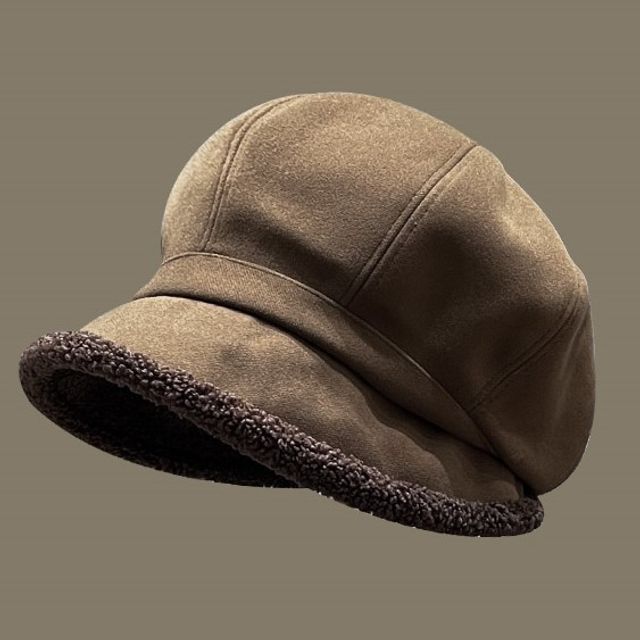 Shearling Faux Beret Trim