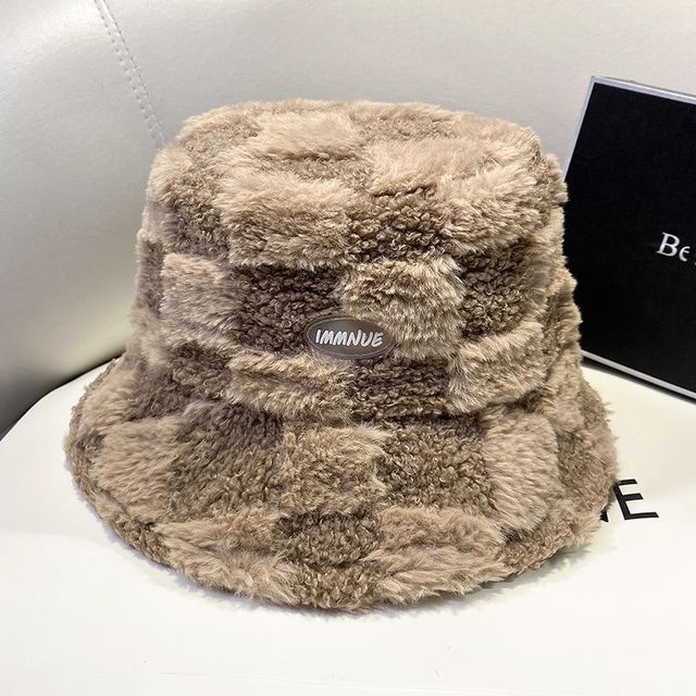 Bucket Fluffy Hat Plain
