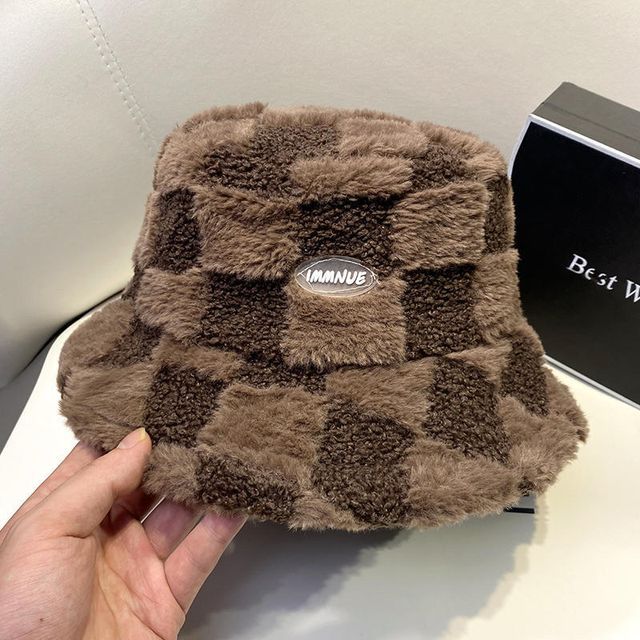 Bucket Fluffy Hat Plain