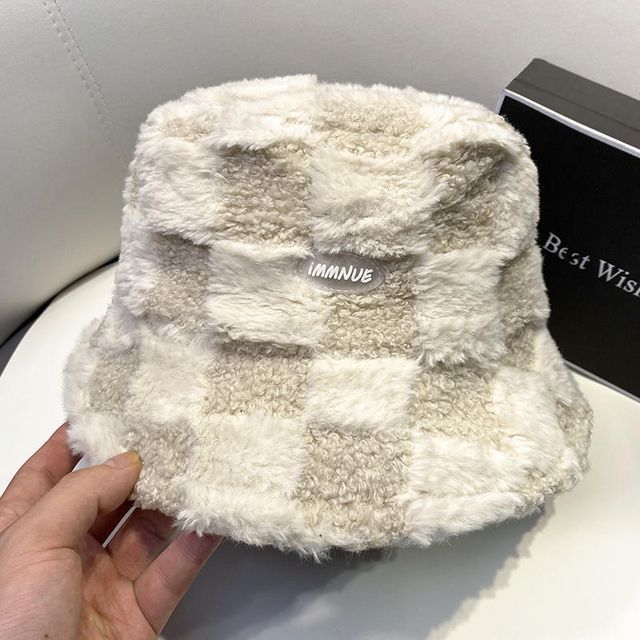 Bucket Fluffy Hat Plain