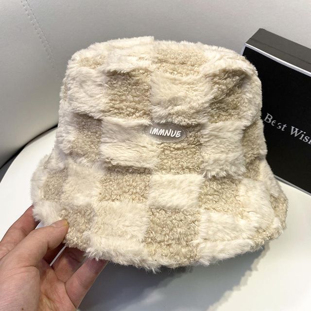 Bucket Fluffy Hat Plain