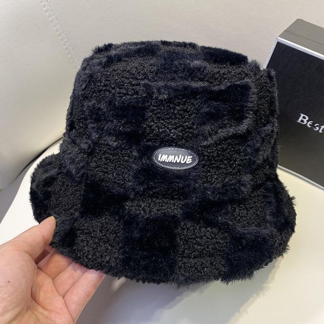Bucket Fluffy Hat Plain