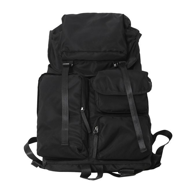 Nylon Plain Backpack Drawstring