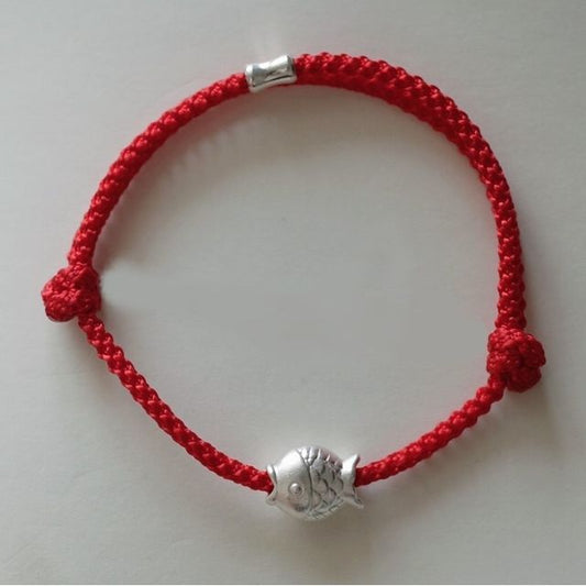 String Fish Bracelet Silver