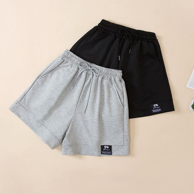 High Shorts Applique Waist Plain Label