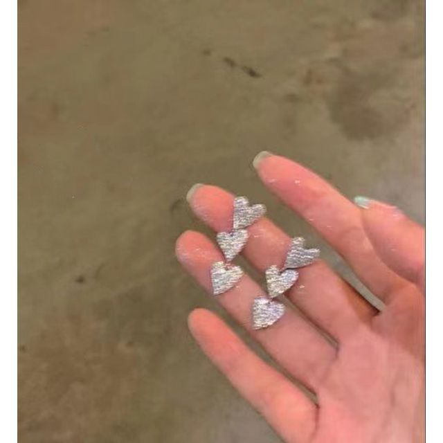 Dangle Heart Earring Alloy