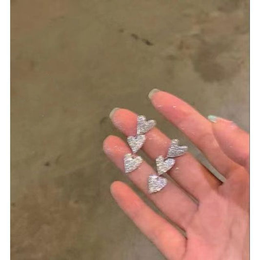 Dangle Heart Earring Alloy