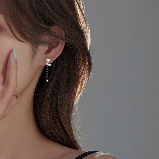 Butterfly Dangle Earring Sterling Silver