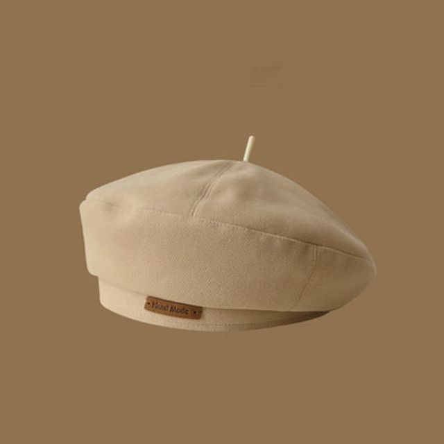 Lettering Beret Hat Applique