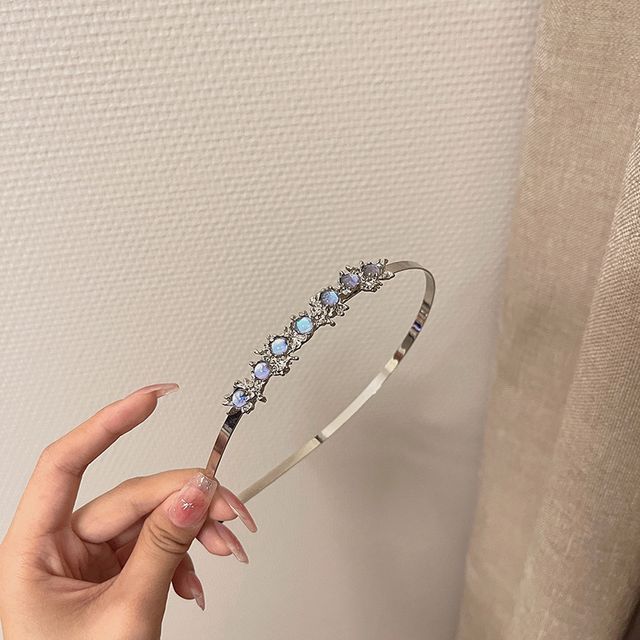 Faux Thin Moonstone Headband