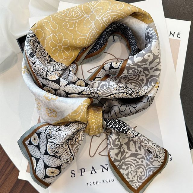 Print Scarf Silk