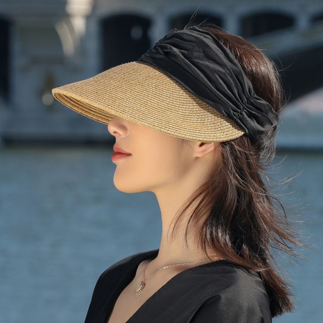Straw Tone Two Visor Sun