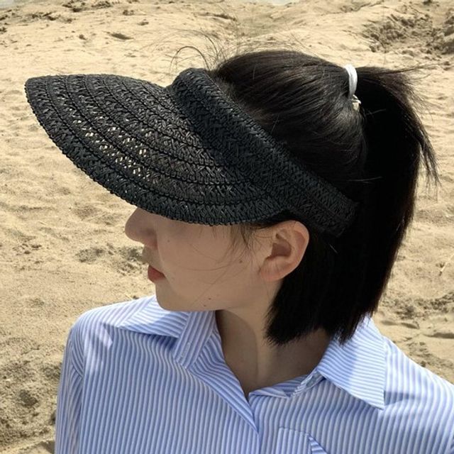 Sun Straw Visor Plain