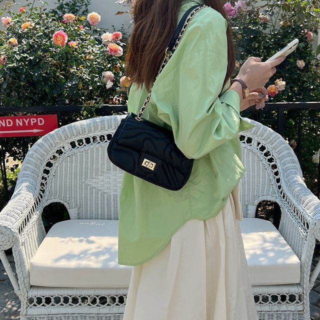 Flap Crossbody Bag Leather Faux