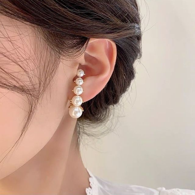 Pearl Alloy Earring Faux