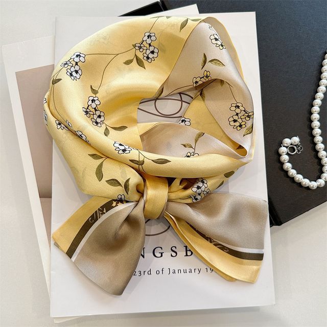 Scarf Floral Silk