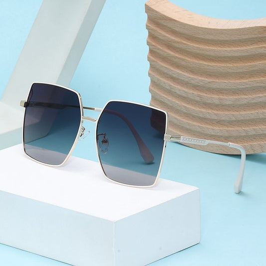 Metal Square Frame Sunglasses