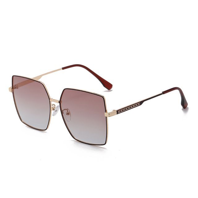 Metal Square Frame Sunglasses