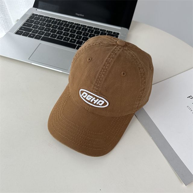 Lettering Applique Baseball Cap