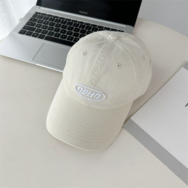 Lettering Applique Baseball Cap