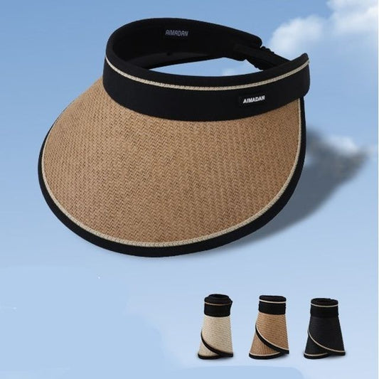 Straw Piped Sun Hat