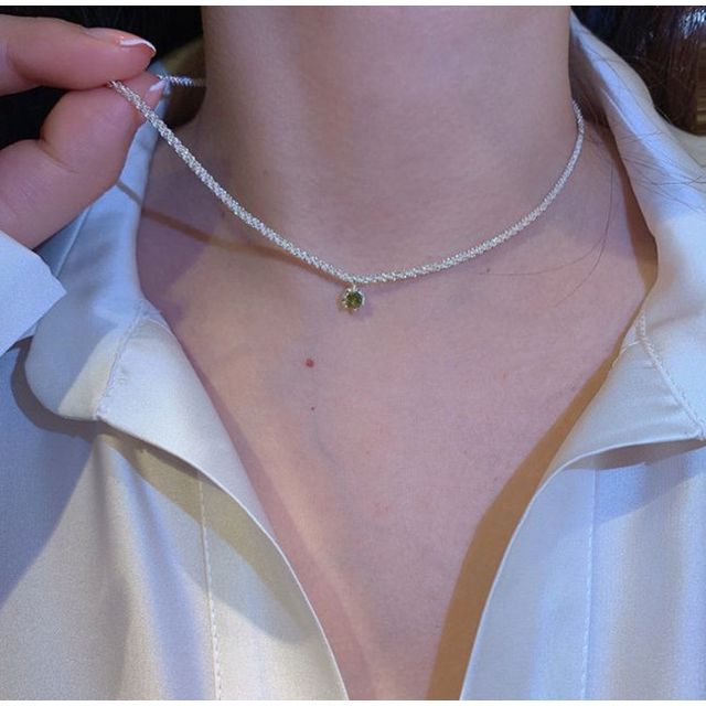 Choker Alloy Pendant Rhinestone
