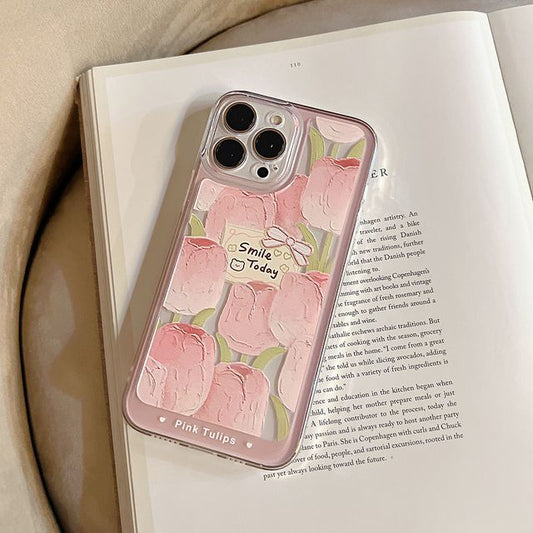 Transparent Case Tulip Phone