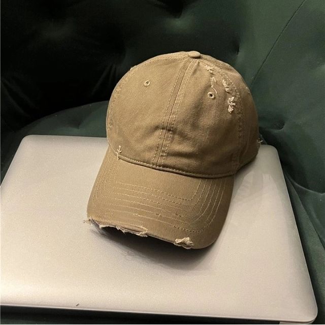 Baseball Plain Distressed Cap