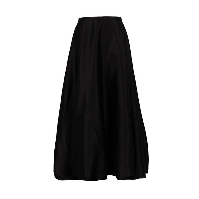 A-Line Maxi High Plain Waist Skirt