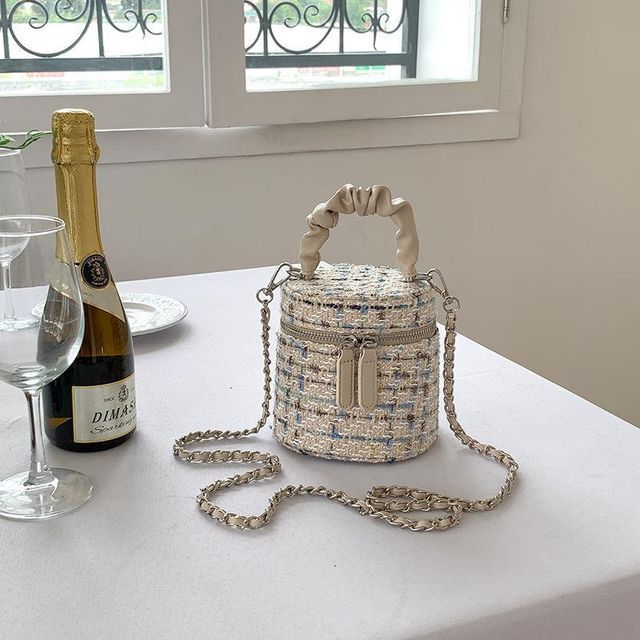 Bag Zip Tweed Crossbody