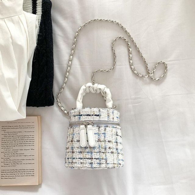 Bag Zip Tweed Crossbody