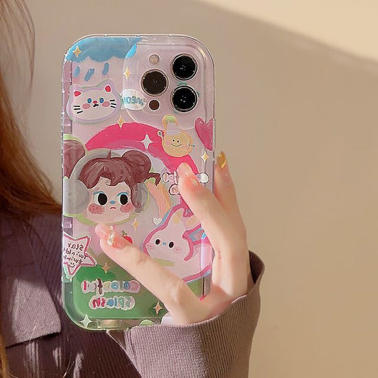 Case Transparent Cartoon Phone