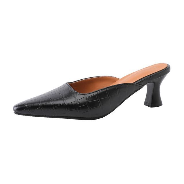 Kitten Heel Pointed Mules