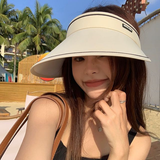 Contrast Sun Trim Hat