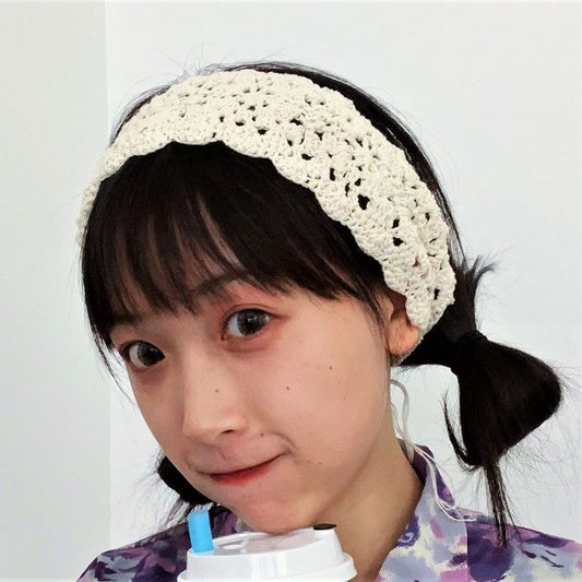 Knit Eyelet Headband