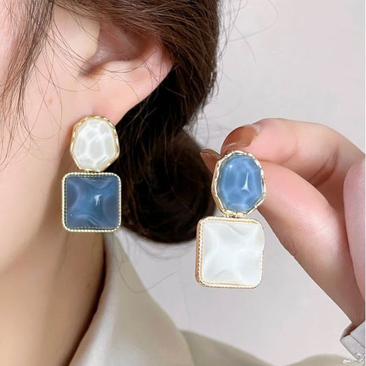 Dangle Resin Earring Alloy