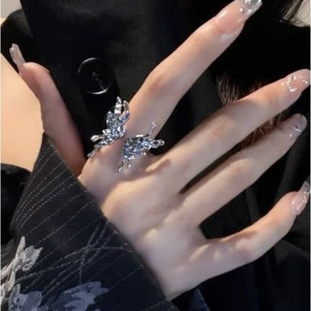 Ring Alloy Set / Open (various designs) Butterfly