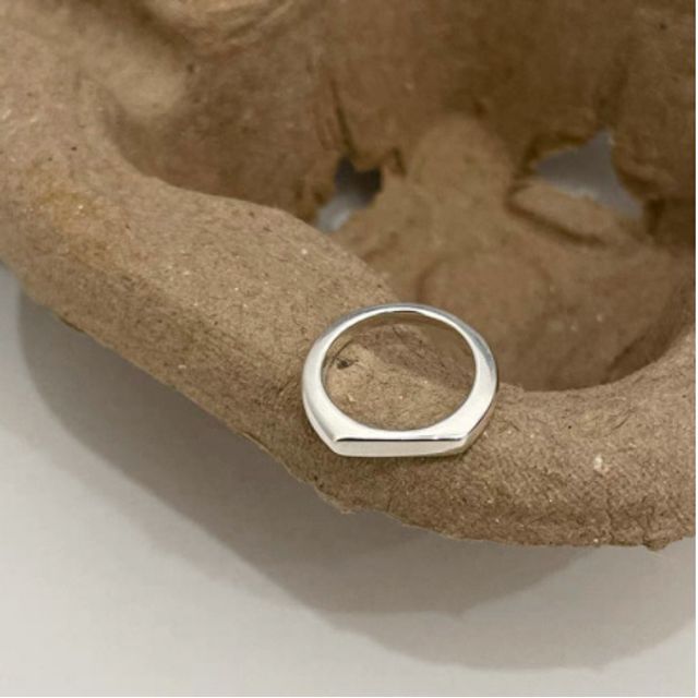 Ring Open Layered Alloy / Geometric Wavy